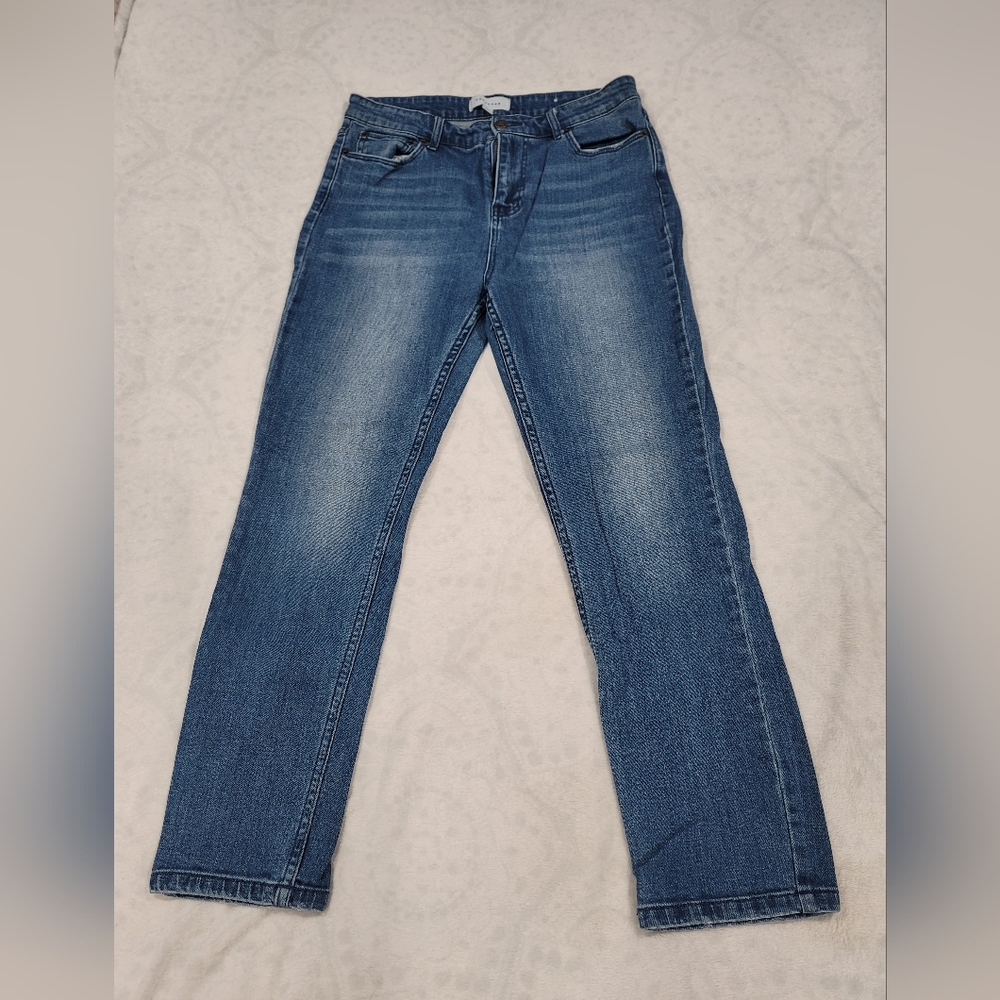 Popsugar women's size 10 high-rise straight jeans